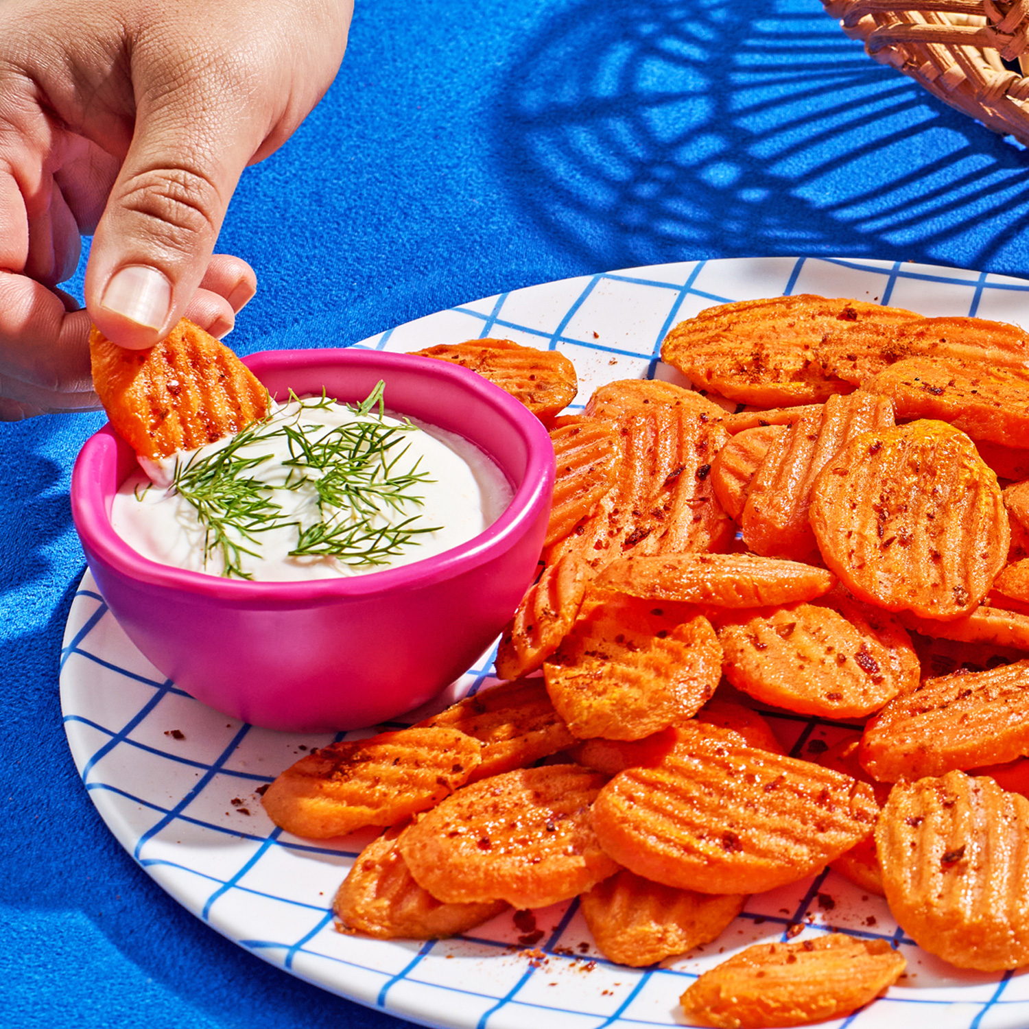 Air-Fryer Spicy Moroccan Carrot Crinkles