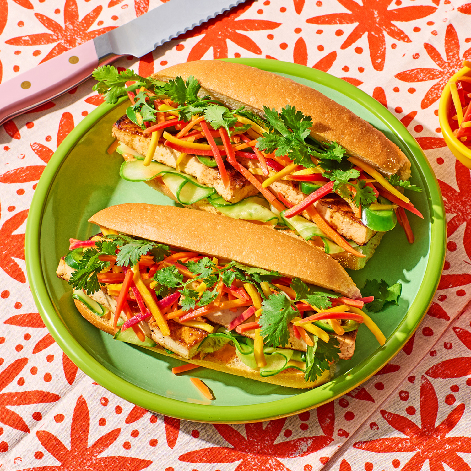 Rainbow Veggie Bahn Mi